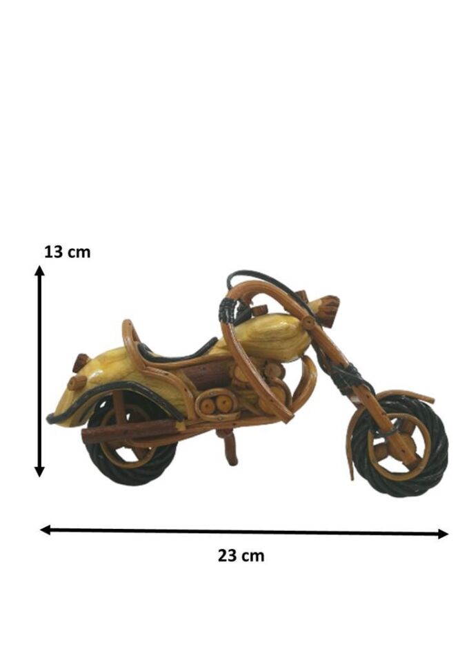 Dekoratif Ahşap Motosiklet Biblo