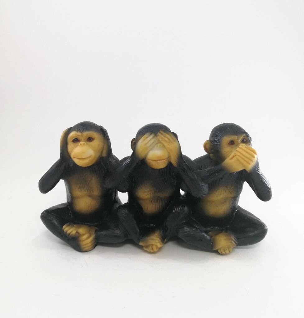 Görmedim Duymadım Bilmiyorum Üçlü Maymun Biblo