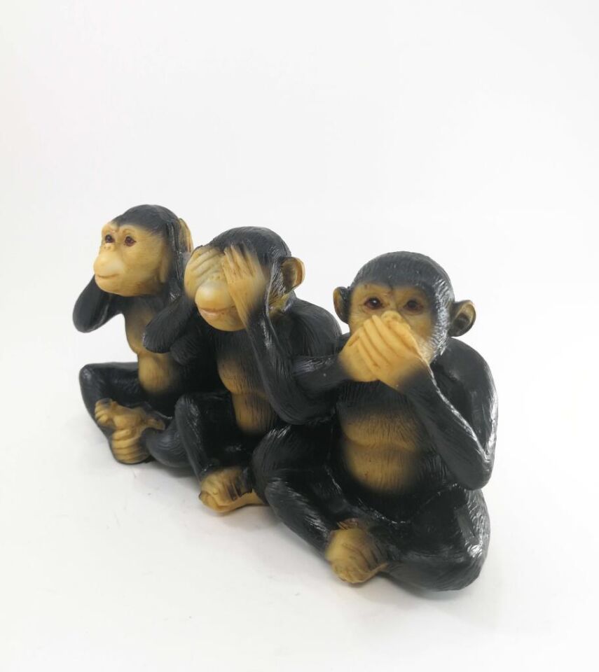 Görmedim Duymadım Bilmiyorum Üçlü Maymun Biblo