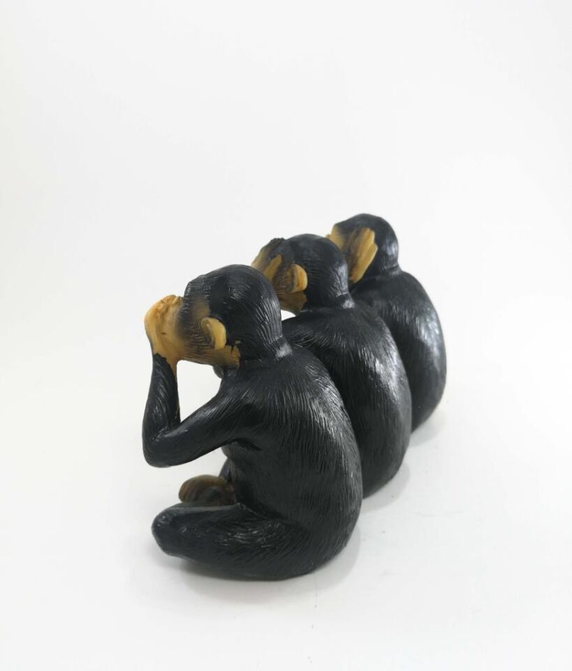 Görmedim Duymadım Bilmiyorum Üçlü Maymun Biblo