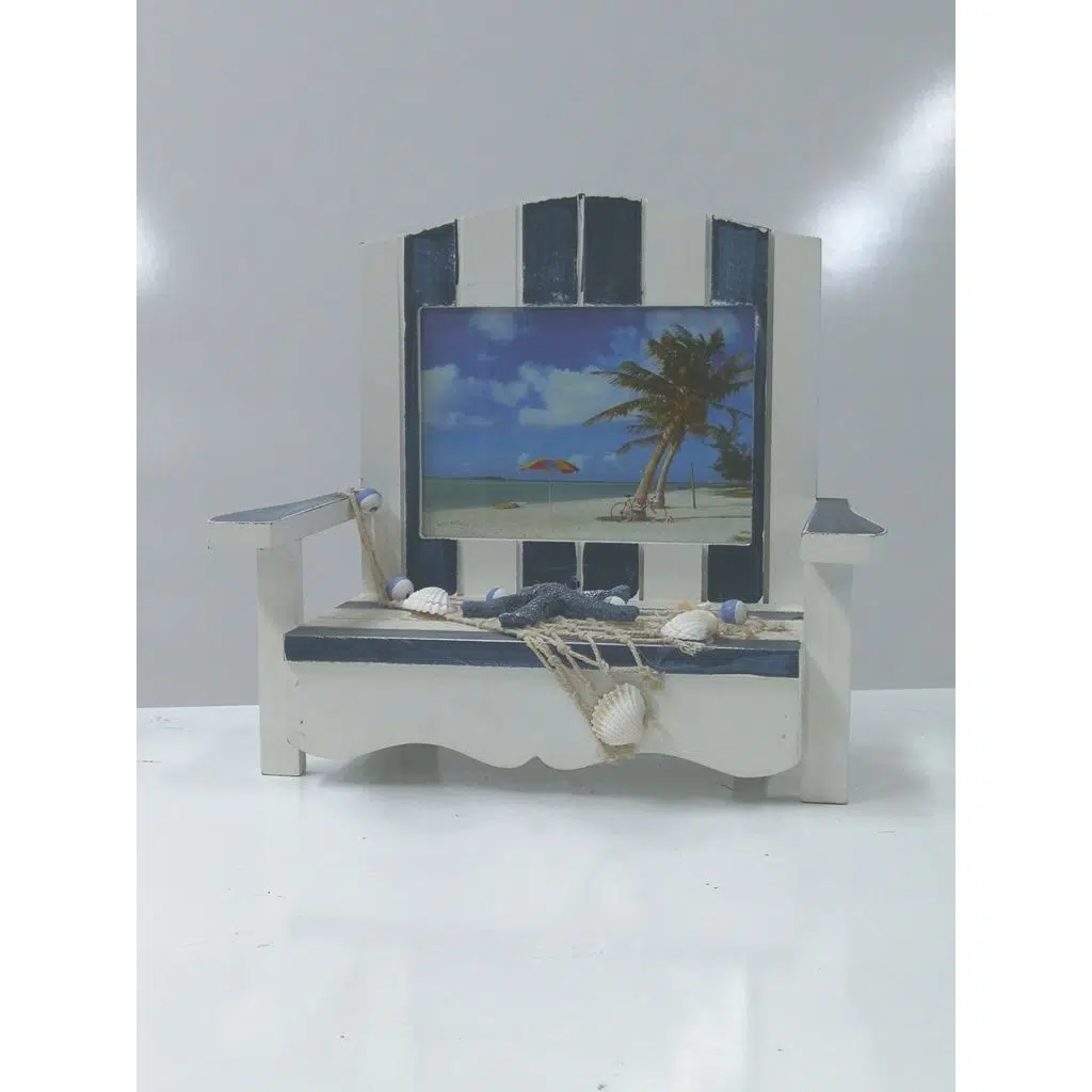 Ahşap Koltuk Sandalye Tasarım Fotoğraf Resim Çerçeve 22x22x11