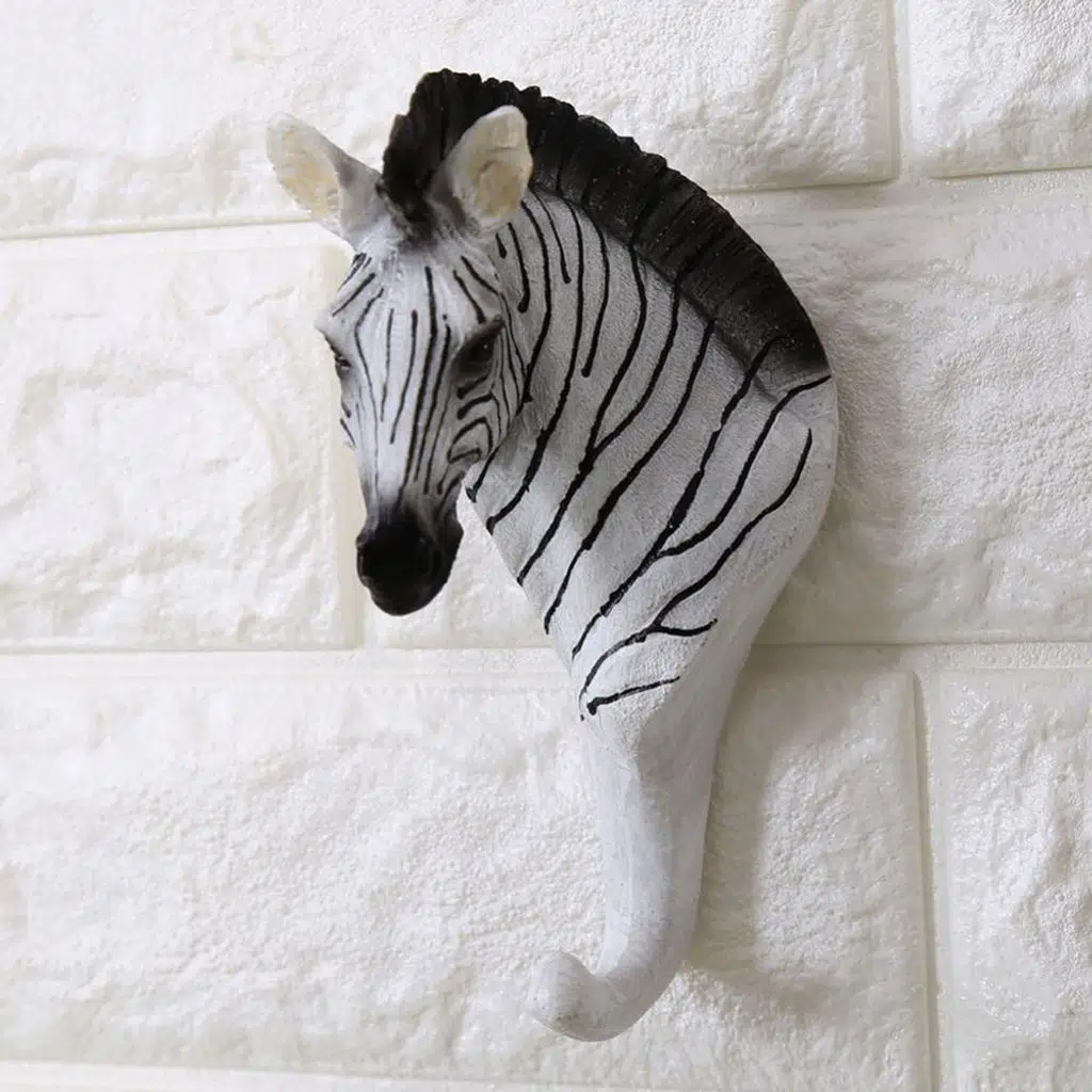 Dekoratif Modern Duvar Askılık Zebra Duvar Dekor Askı 