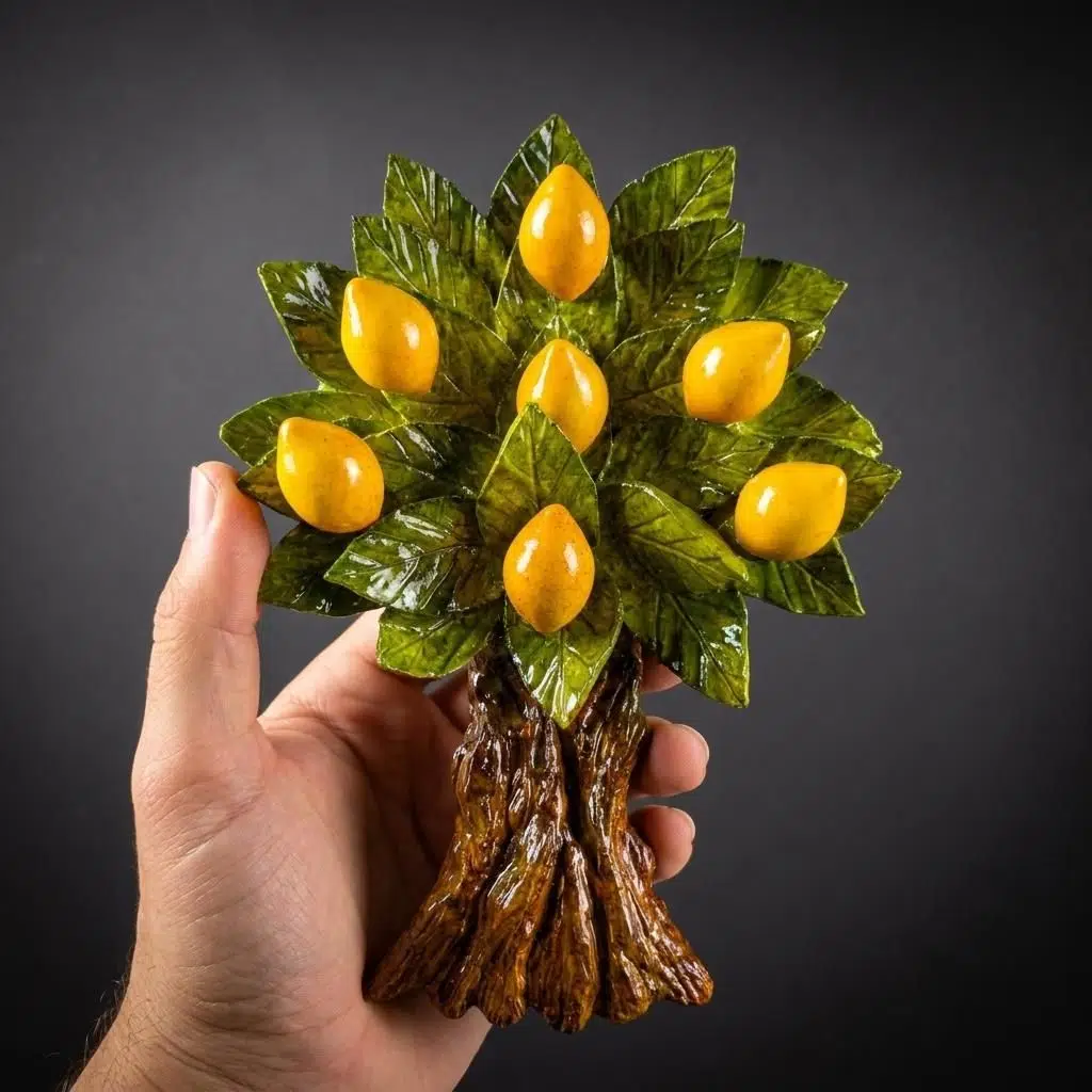 El Yapımı Limon Ağacı Duvar Dekoru Bereket Koleksiyonu 14X20 cm