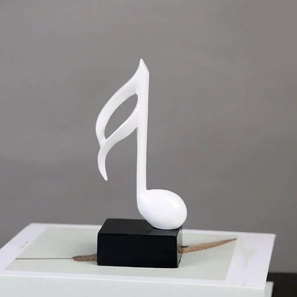 Ev Dekor Aksesuarları Dekoratif Sanat Nota El Sanatları Oturma Odası Masa Süsleri Onaltılık - Beyaz