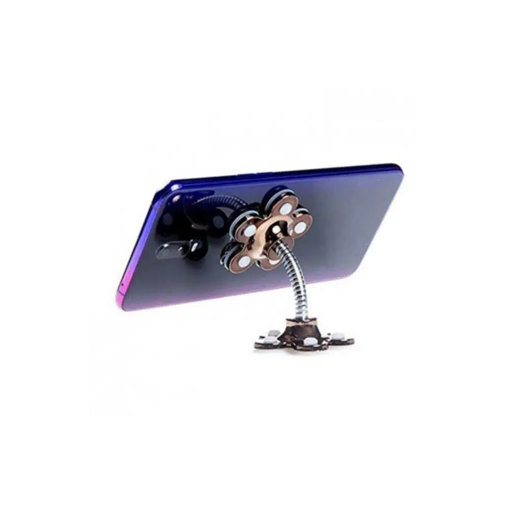 Vantuzlu Telefon Tutucu 360 Derece Dönebilen Araç İçi Telefon Standı - Kahverengi