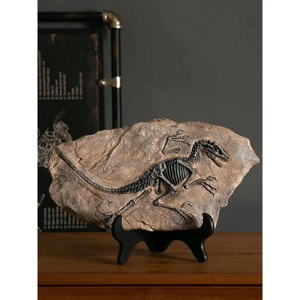 Vintage T Rex Dinozor Fosil Reçine Heykeli Retro Tarzda Minyatür Kapalı Alan Dekorasyonu ve Koleksiyon Parçası Eşsiz Hediyelik ve Hatıra Objeleri